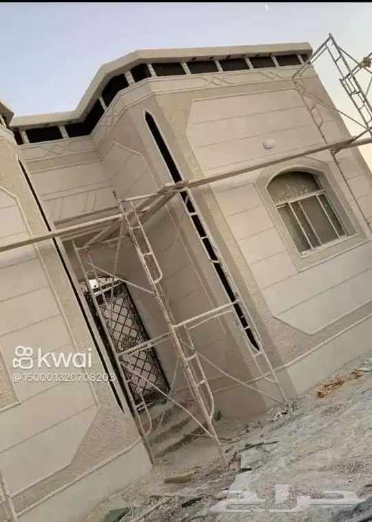 لياسه ملونه بطحاء الرياض اسمنت ابيض تلييس ملون ديكورات خارجي 24