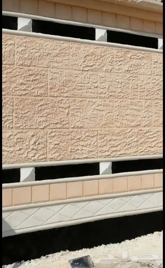 لياسه ملونه بطحاء الرياض اسمنت ابيض تلييس ملون ديكورات خارجي 3