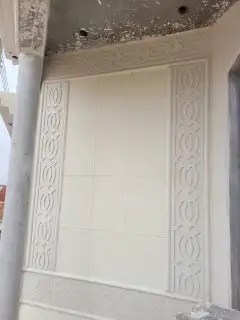 ديكورات خارجيه لياسه ملونه شبيه الحجر جوده عاليه وضمان للوك 5