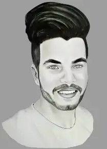 لوحة بورتريه مرسوم يدوي 5