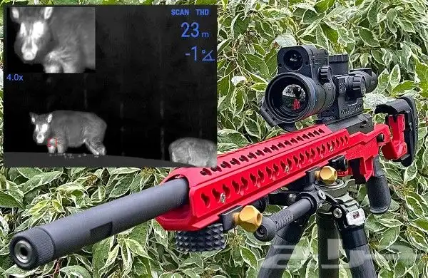 درابيل حراريه ليليه تركب ع السلاح ويدوي يوضح 4 كيلو في الليل 6