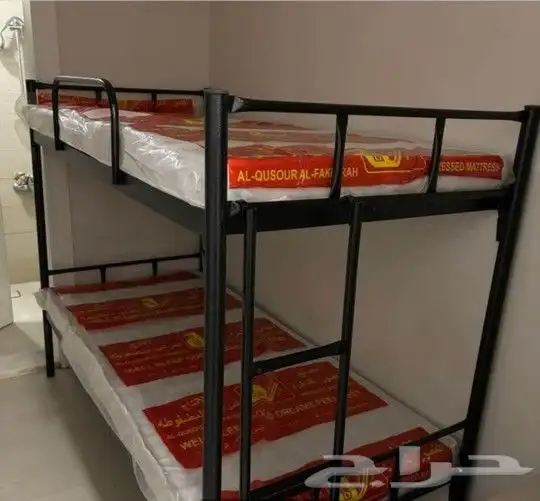 سرير حديد دور  100 سرير دورين ب 180 مراتب ضعط .60 12 سم.ب 70 2