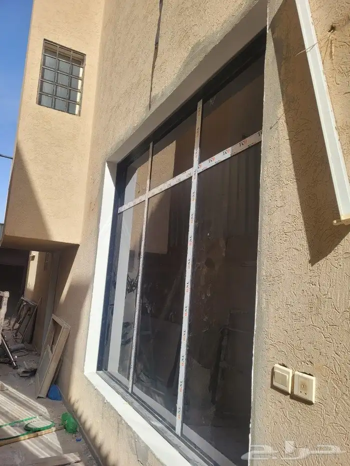 شباك المنيوم قزاز دريشة و باب 4