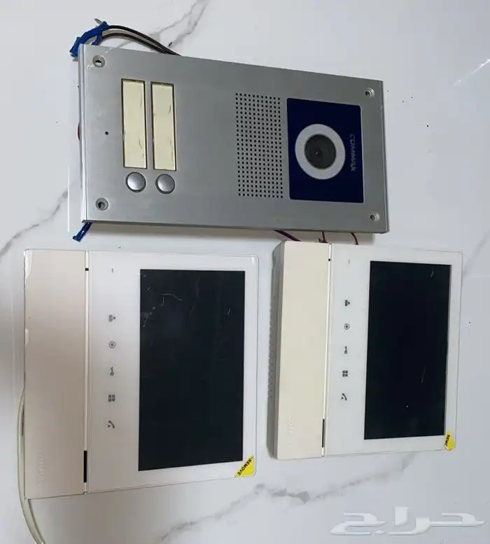 شاشه كمره 2... 7 بوصه ملونه بأسبكر كمره بوابه ألمنيوم 2 شقه 0