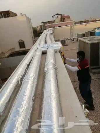 عزل وتغليف مواسير المياه لتخفيض درجة حرارة المياه 0