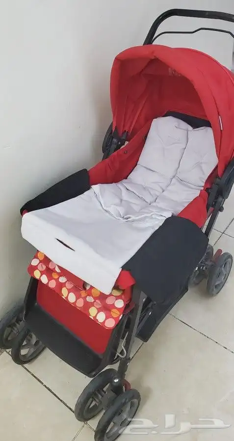 عربة اطفال ماركة ماما لاف حالة ممتازة 7