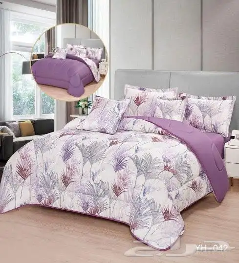 مفروشات سرير وجهين مشجر وساده 20