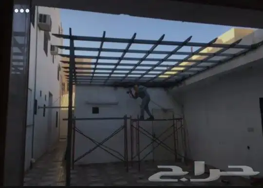 مظلات وسواتر هنناجر جميع اعمال الحداده 7