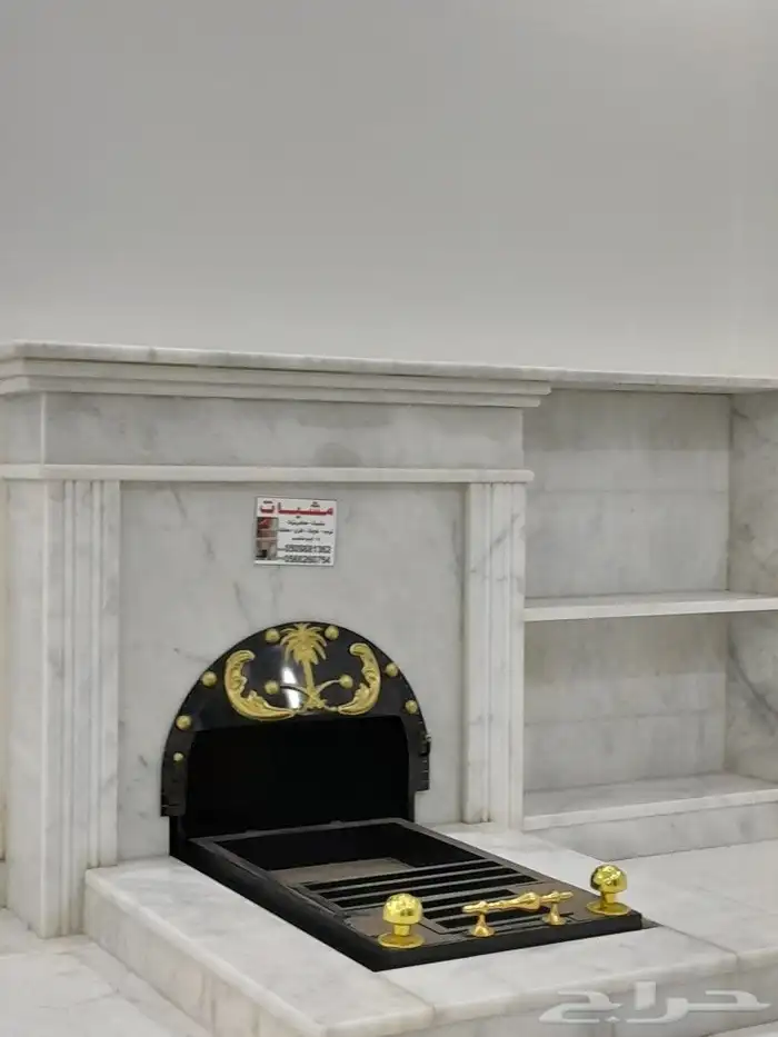بناء مشبات ديكور مشب Marble fireplace decor 11