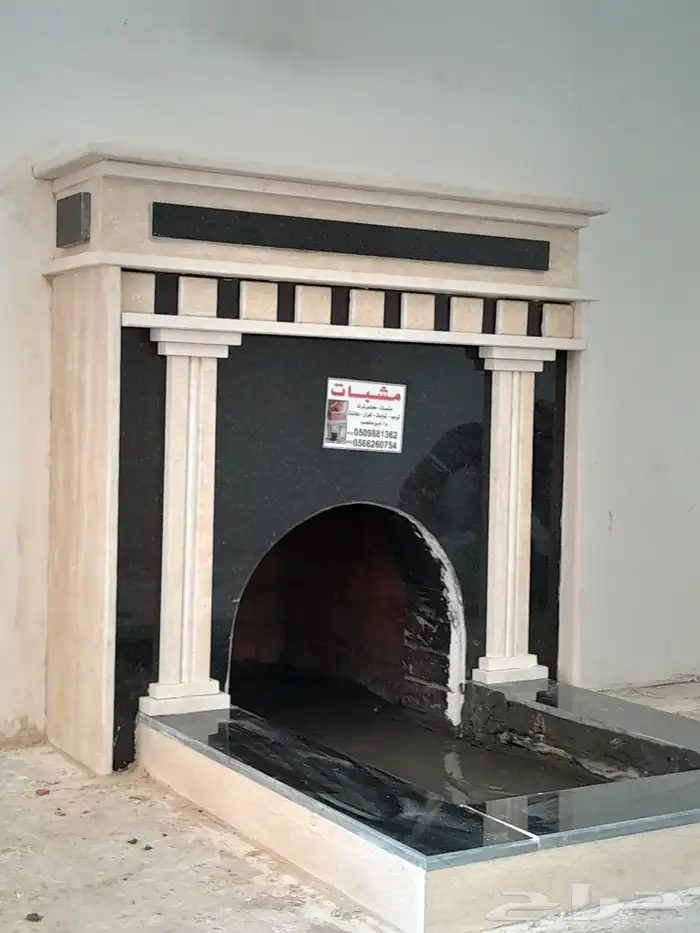 بناء مشبات ديكور مشب Marble fireplace decor 10