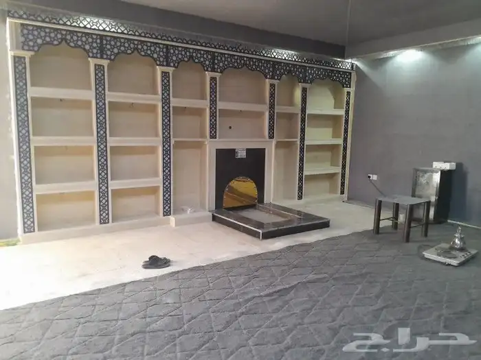بناء مشبات ديكور مشب Marble fireplace decor 1