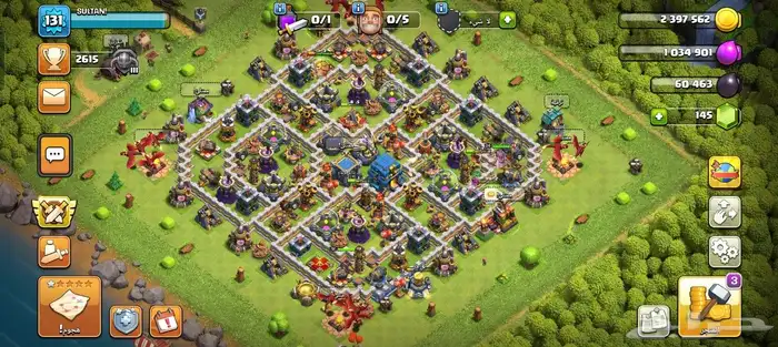 حساب كلاش اوف كلانس clash of clans 0