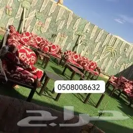 كراسي خارجية كراسي خشبيه خارجية حديد 5