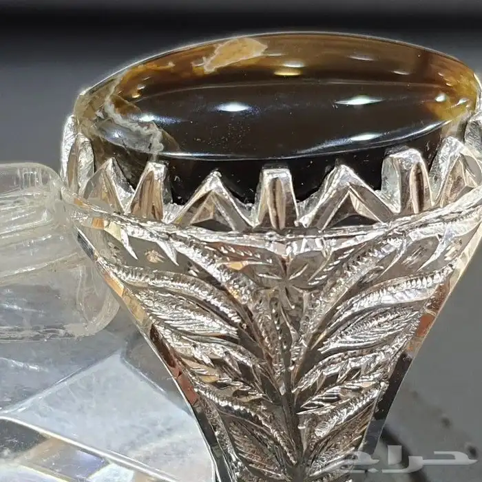 خاتم عقيق يماني خرايطي فاخره 4