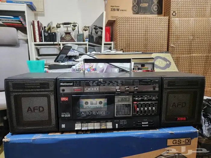 سجل ناشونال مع راديو شريط واحد استريو 0