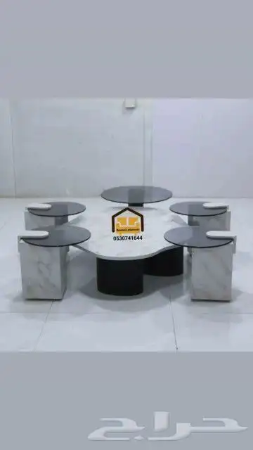طاولات قهوة طاولات خدمة طاولة قهوة خشب قشرة الجوز ركن كوفي 38