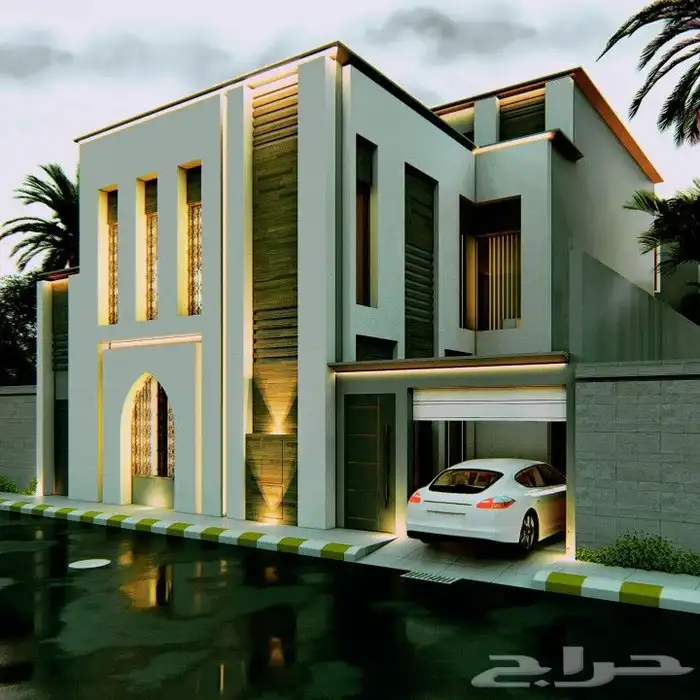 تصميم واجهات فلل و تصميم داخلي و تصميم حدائق 12