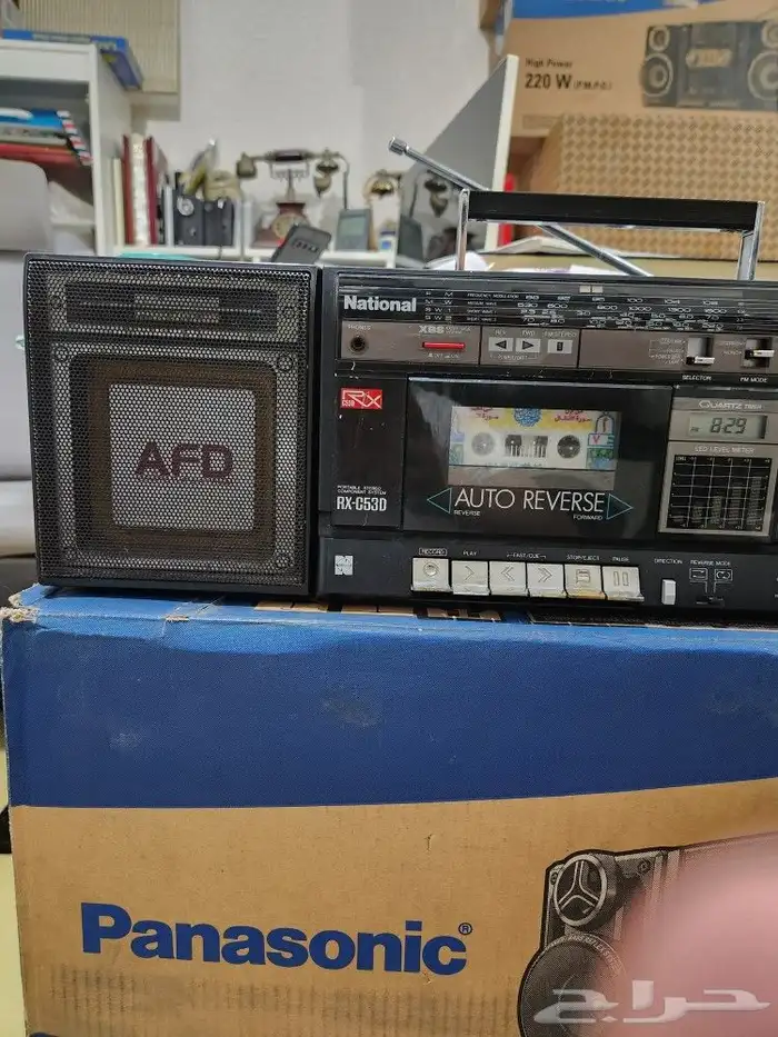 سجل ناشونال مع راديو شريط واحد استريو 1