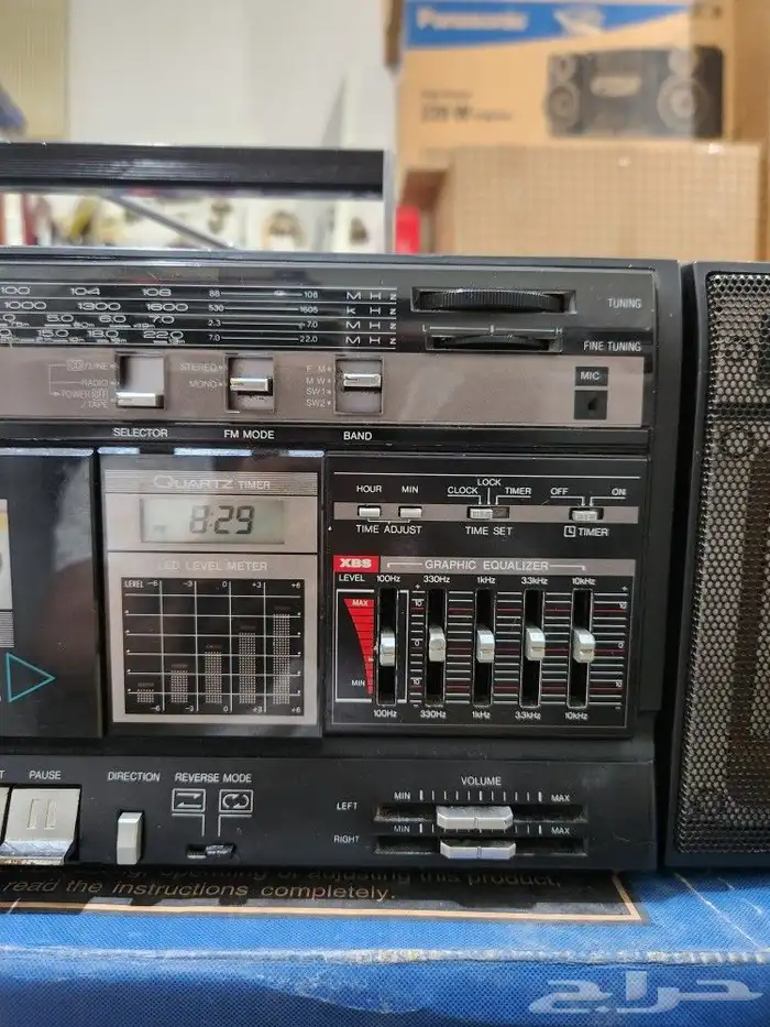 سجل ناشونال مع راديو شريط واحد استريو 2