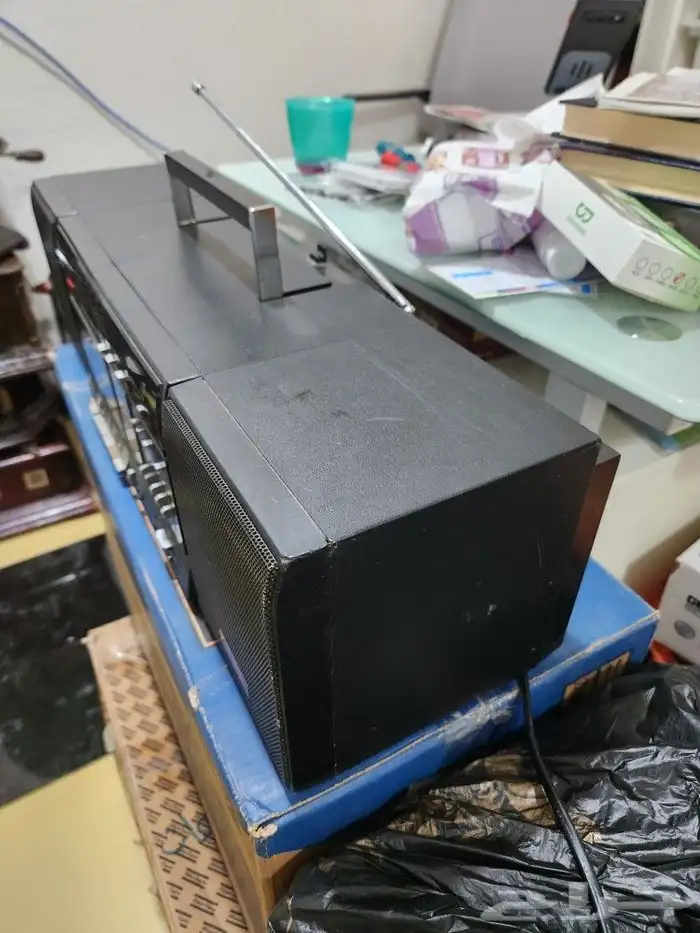 سجل ناشونال مع راديو شريط واحد استريو 3