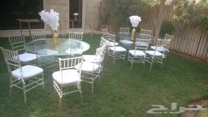 تجهيز حفلات ومناسبات طاولات استقبال طاولات عشاء استندات تخرج 2