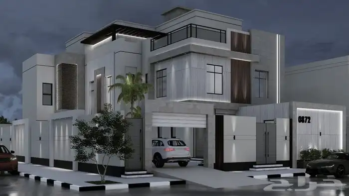 تصميم واجهات فلل و تصميم داخلي و تصميم حدائق 8