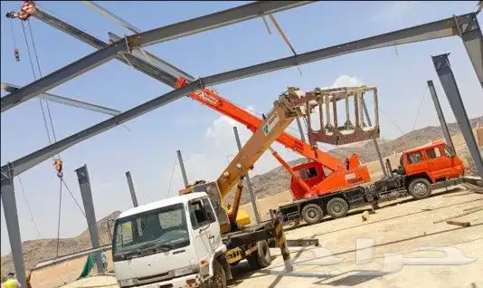 لتأجير المعدات الثقيلة كرينات 7 طن سله باسكت للعمال 2