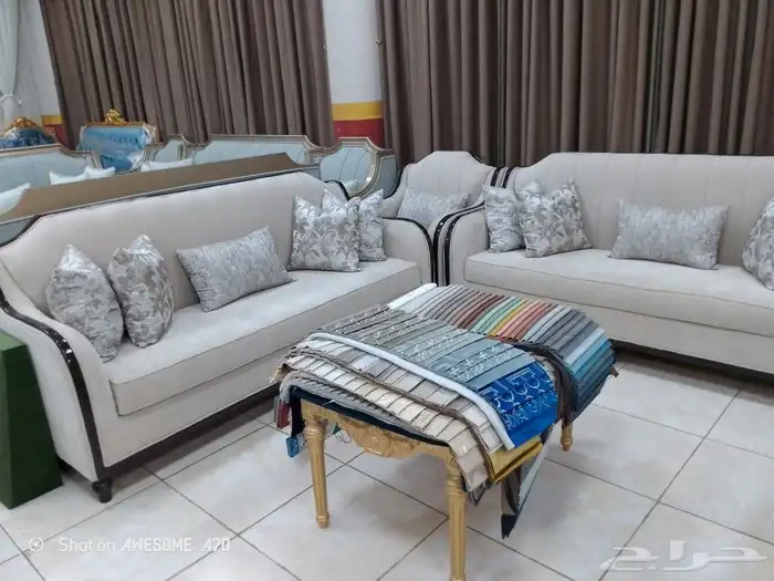 مفروشات الرياض  تفصيل جميع انواع الكنب والجلسات الارضي والست 2