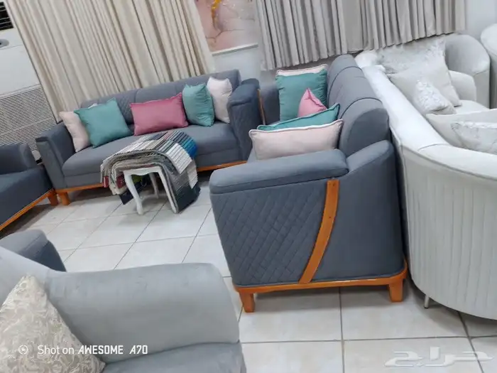 مفروشات الرياض  تفصيل جميع انواع الكنب والجلسات الارضي والست 7