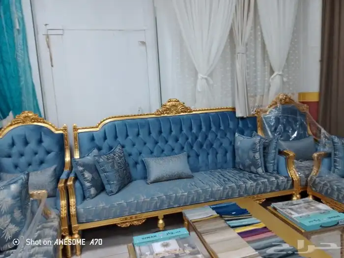 مفروشات الرياض  تفصيل جميع انواع الكنب والجلسات الارضي والست 6