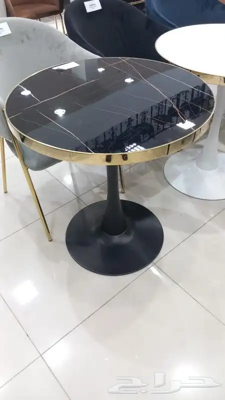 طاولات كافيه رخام وخشب 7