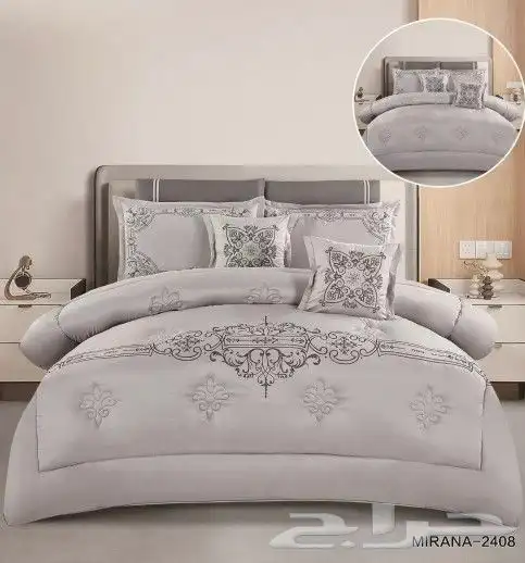 لحافات 8 قطع نفرين مطرز 22