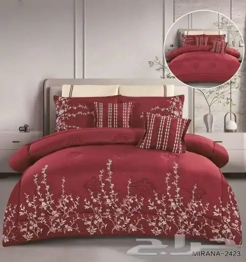 لحافات 8 قطع نفرين مطرز 0