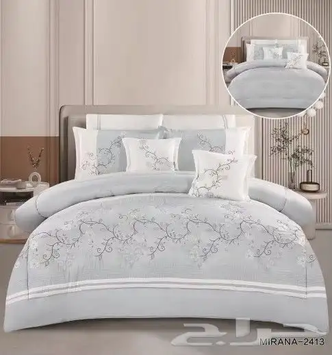 لحافات 8 قطع نفرين مطرز 14