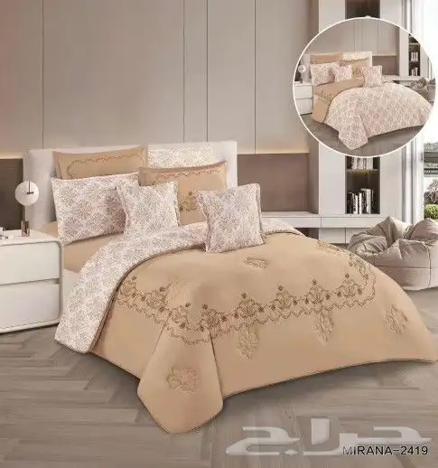 لحافات 8 قطع نفرين مطرز 6