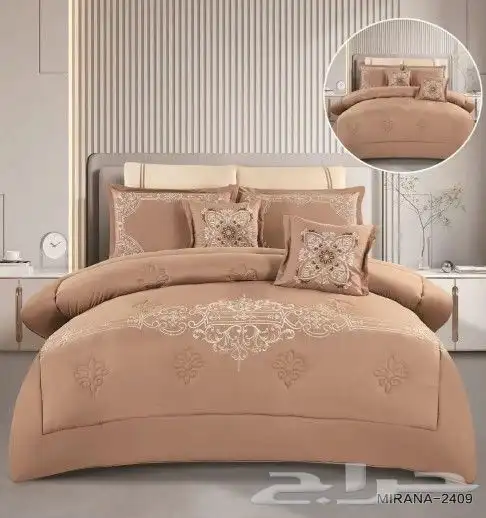 لحافات 8 قطع نفرين مطرز 10