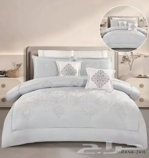 لحافات 8 قطع نفرين مطرز 1