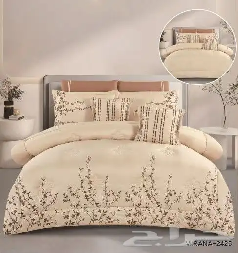 لحافات 8 قطع نفرين مطرز 9