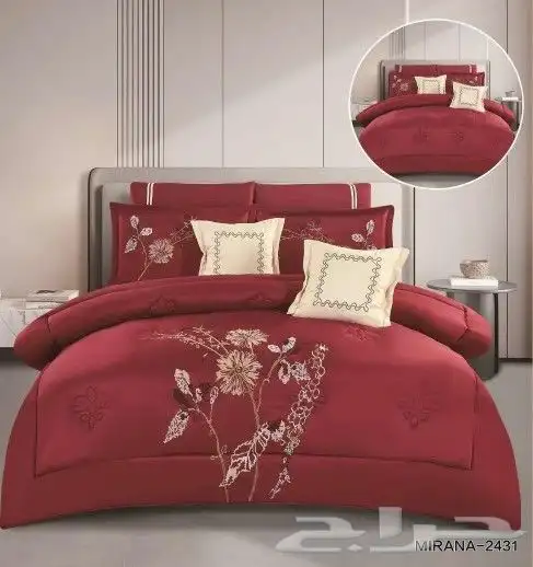 لحافات 8 قطع نفرين مطرز 7