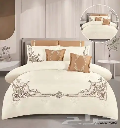 لحافات 8 قطع نفرين مطرز 16