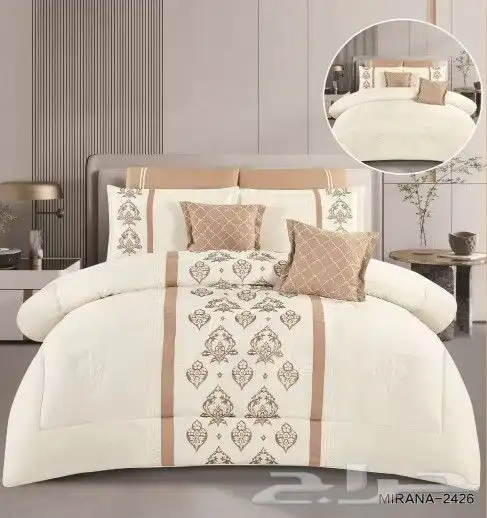 لحافات 8 قطع نفرين مطرز 13