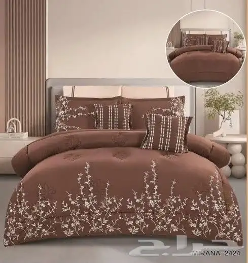 لحافات 8 قطع نفرين مطرز 8