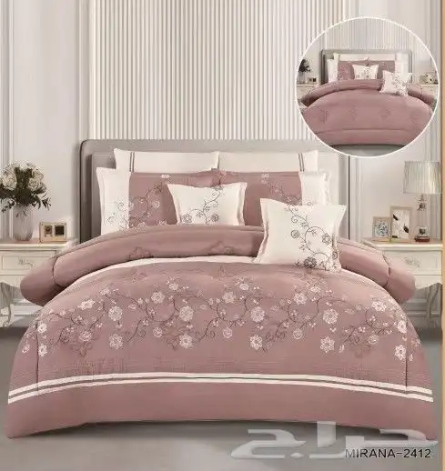 لحافات 8 قطع نفرين مطرز 15