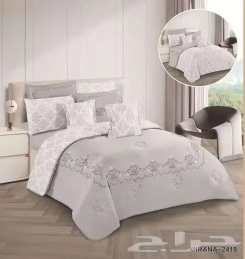 لحافات 8 قطع نفرين مطرز 3