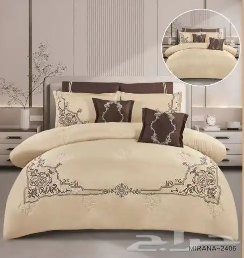 لحافات 8 قطع نفرين مطرز 18