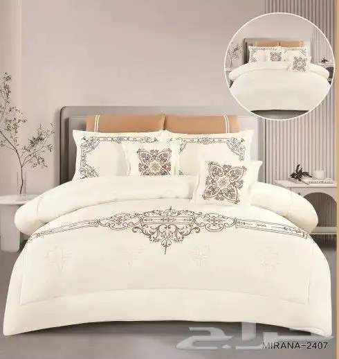 لحافات 8 قطع نفرين مطرز 17