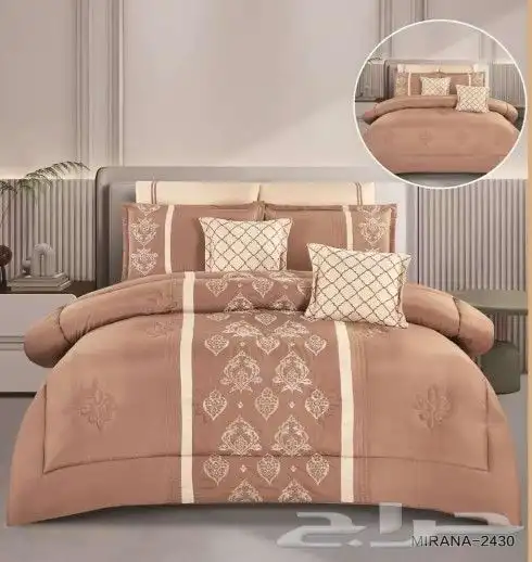 لحافات 8 قطع نفرين مطرز 2