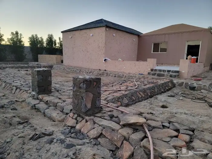 تلبيسات بالحجر الطبيعي وممرات وحجر نهري وابراج بالحجر الطبيع 5