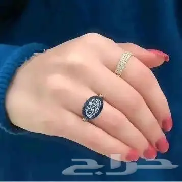 اهدي من تحب خاتم فضه ملكي عيار 925 بالاسم حسب الطلب 23