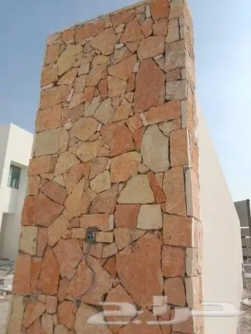 تلبيسات بالحجر الطبيعي وممرات وحجر نهري وابراج بالحجر الطبيع 2